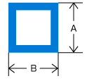 角パイプ成形用型